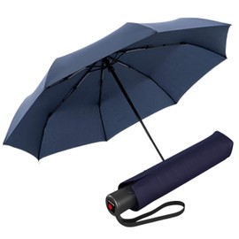 Knirps A.200 Medium Duomatic Pocket Umbrella - Compact and Storm Resistant - Wind Tunnel Tested, navy