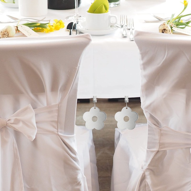 com-four® 8x tablecloth weights - tablecloth weights made of stainless