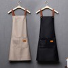 2024 New Summer Waterproof Oil-Resistant Red Kitchen Home Apron for Cooking & Catering One Size/Black 15ea