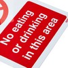 Caledonia Signs 13232E No Eating Or Drinking In This Area