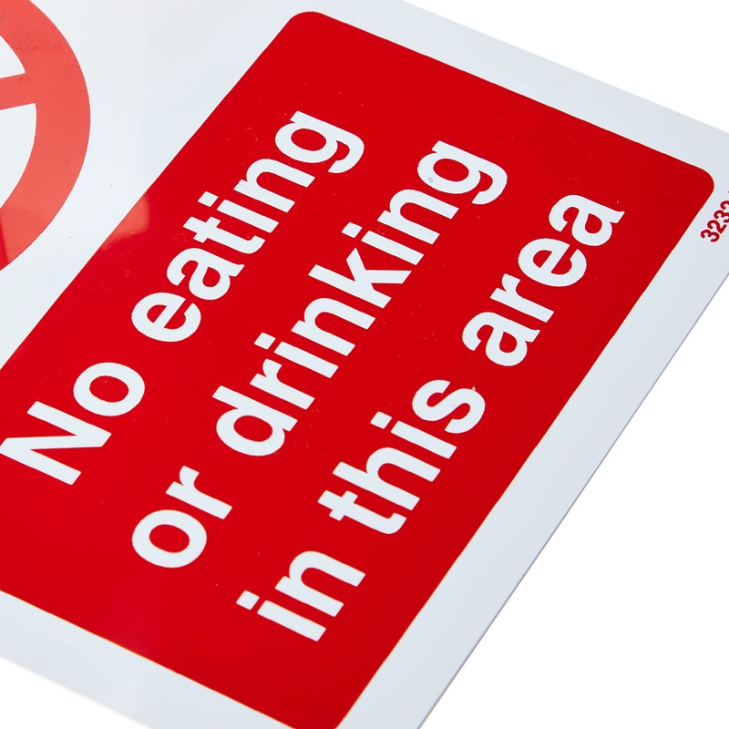 Caledonia Signs 13232E No Eating Or Drinking In This Area