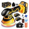Niusken Cordless Car Buffer Polisher kit [2x 2000mAh 21V Batteries