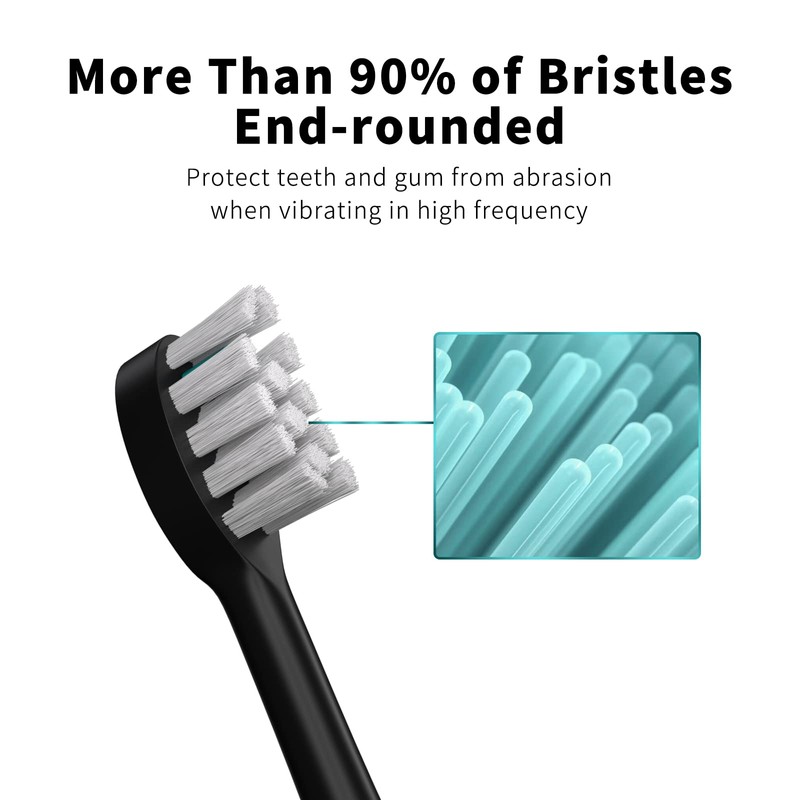 Replacement Flossing Toothbrush Heads with Covers for waterpik Sonic Fusion