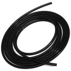 Upgr8 Universal Inner Diameter High Performance 5 Feet Length Silicone Vacuum Hose Line (10MM(3/8 Inch), Black)