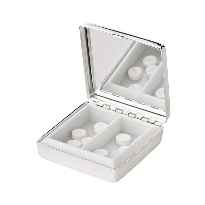 EDZARD Elegante scatola per pillole Lydia (5 x 5 cm)