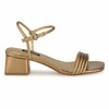 Nine West Women's Bernise3 Heeled Sandal, Bronze 750, 8