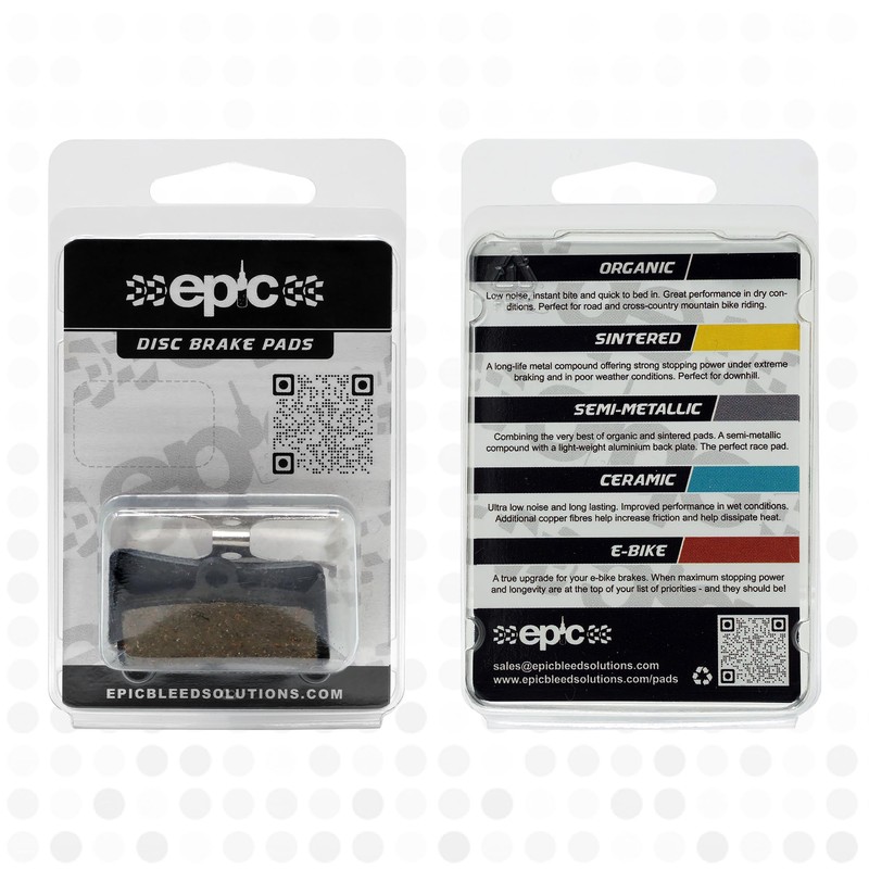 epic Disc Brake Pads for Shimano Brakes | D01S, D02S,