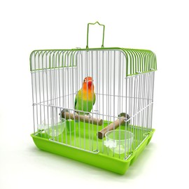 IYOIYA Bird Carrier Cage, S, Birdcage, Literary Bird, Small, Parakeet, Visit to the Hospital, Moving, Sekisei, Handriding, Walking, Outing, Carrying, Carrying Cage, Perch, Includes Bait