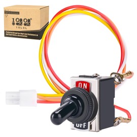 10L0L Golf Cart Run/Tow Switch with Connecting Wires Fits for EZGO Electric TXT, DCS and PDS 1994-Up Replaces Parts 73125-G01/633114