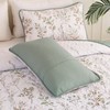 Anibedding King Size Quilt Sets Green Floral Pattern Quilt Bedding