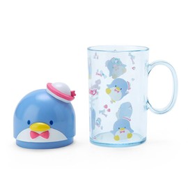 Sanrio 984027 Tuxedo Sam Toothbrush & Cup Set, Toothbrush Set, TUXEDOSAM, 4.7 x 2.8 x 2.8 inches (12 x 7 x 5 cm), Character