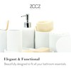 ZCCZ White Bathroom Accessories Set 6 Pieces - Toothbrush Holder,