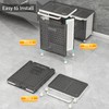 Laundry Hamper with Wheels and Lid, Foldable Clothes Basket for