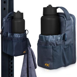 M2C® Magnetic Bottle Bag – Small Gym Pouch for Men & Women with Powerful Magnets, Water Bottle & Phone Holder, Clip for Keys, Large Main Pocket and Sling Strap – Ideal for Sports, Work, or Travel.