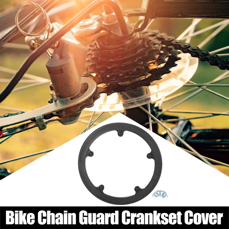 X AUTOHAUX Motorcycle Crankset Chainwheel Protector Cover Chainwheel Protective Cover
