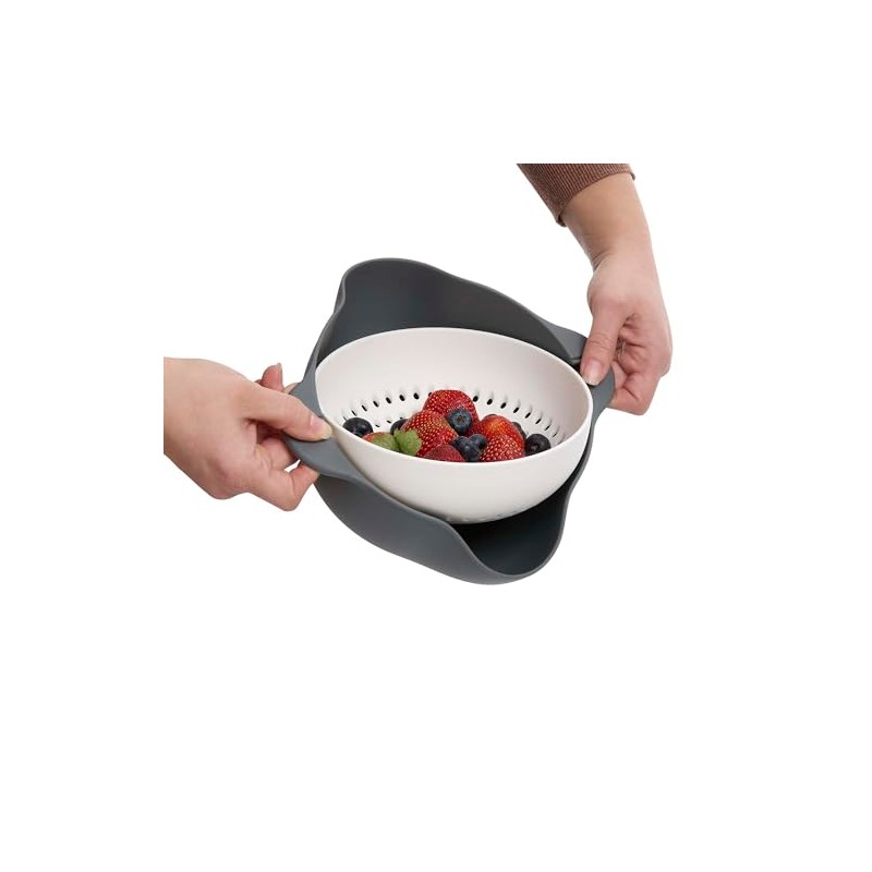 HIC Kitchen Rinse and Drain Colander Bowl, BPA Free
