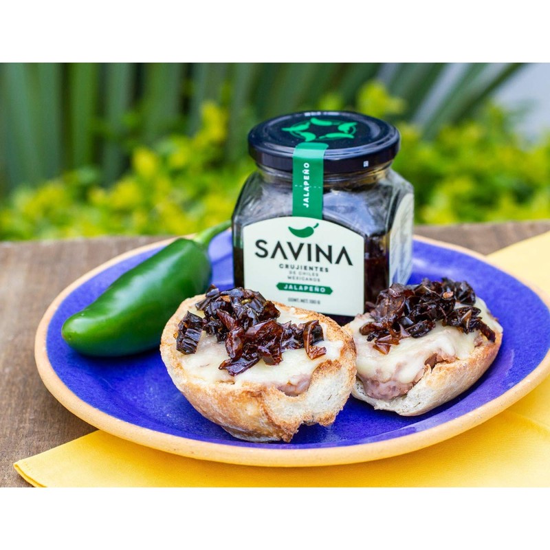 Savina, Chicharron Crujiente De Chile Jalapeño En Aceite De Oliva,