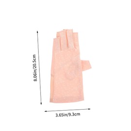 FOMIYES Uv Hand Protector Manicure Gloves Anti-uv Nail Soft Material Easy Clean for Travel Work