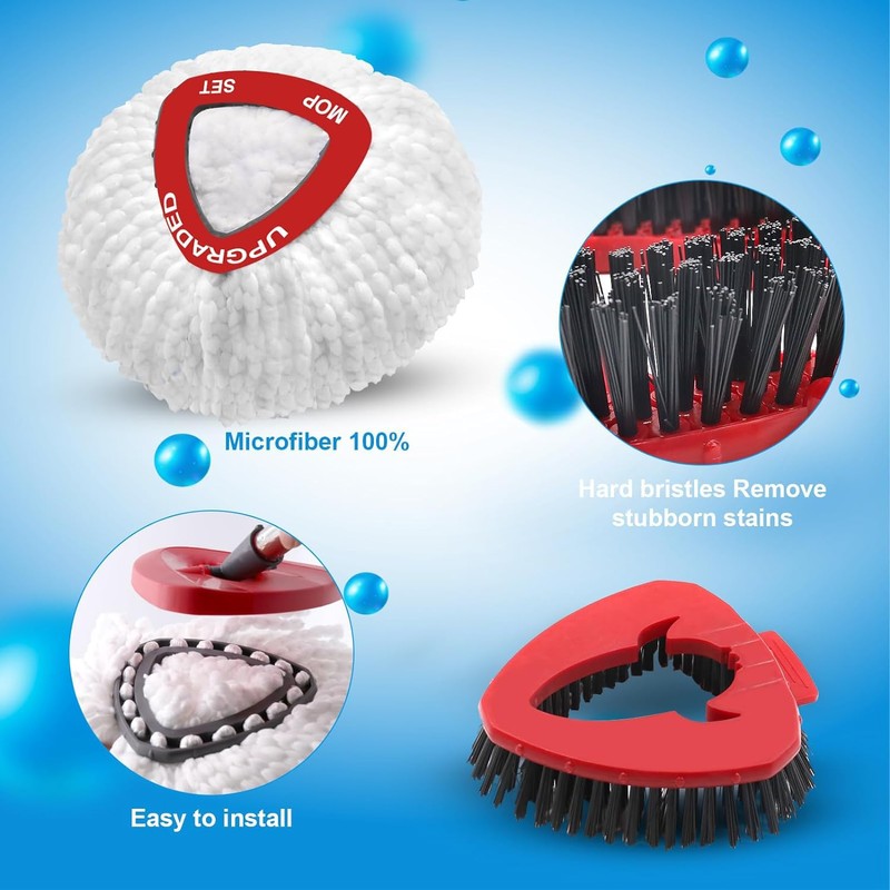 Spin Mop Replace Head Compatible with Ocedar EasyWring 1 Tank,