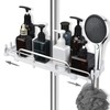 LOLYPOT Shower Shelf No Drilling Telescopic 32-48 cm, Shower Shelf