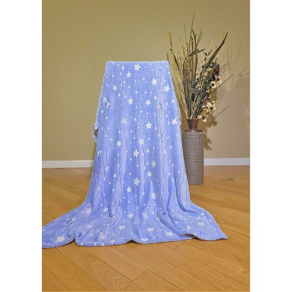 Glow In The Dark Star Blankets for Adults Couch Blanket