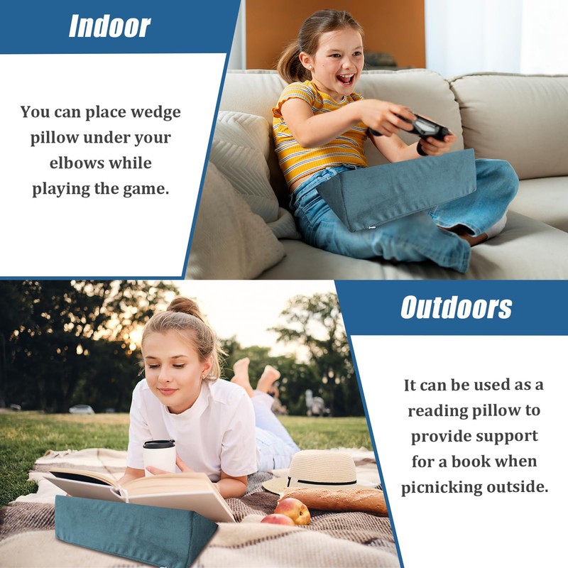 Zantle Small Wedge Pillow, Wedge Pillow for Bed Sores, Positioning