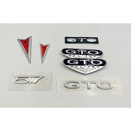2004 Pontiac GTO Exterior Emblem Badge Kit Front Bumper Rear Emblems OE Silver