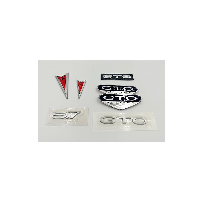 2004 Pontiac GTO Exterior Emblem Badge Kit Front Bumper Rear