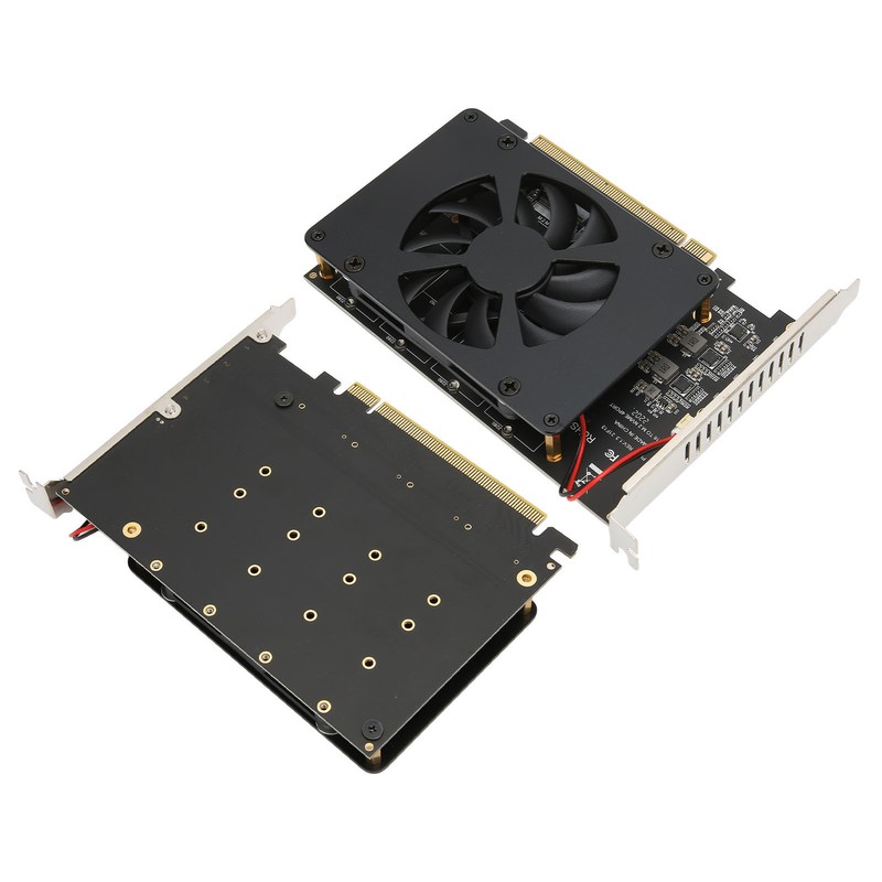 M.2 PCIE Adapter PCIe 4.0 X16 to 4 Port M.2