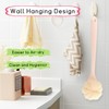 2-Pack Pink Double Sided Bath Brush with Soft Bristles and