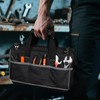 Heavy-Duty Tool Bag with 16 Pockets, 16-Inch Waterproof Tool Organizer