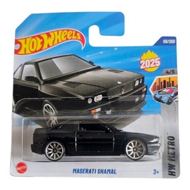 Hot Wheels Maserati Shamal, 2025 Collection, 53/250, Die-Cast Model Car, Black