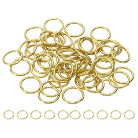 PATIKIL 14mm Open Jump Rings, 50Pcs Solid Copper Round Ring Charm Loops Connectors for Jewelry Making Crystal Garland Necklaces Earrings Keychains Craft DIY, Copper
