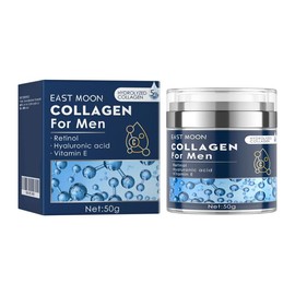 Collagen Men's Anti-Aging Wrinkle Cream, Men's Face Moisturizer Cream 50g, Skin Firming and Tightening Lotion, Firming Hyaluronic Acid Moisturizer:_150g