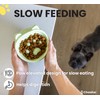 CHASKER Ceramic Slow Feeder Bowl, Elevated Slow Feeder, Wide-Mouth, PAW