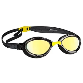 Mad Wave Triathlon Mirrored Goggles - Yellow