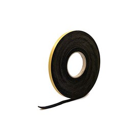 Neoprene Rubber Black Self-Adhesive Sponge Strip 12mm Wide x 3mm Thick x 10m Long