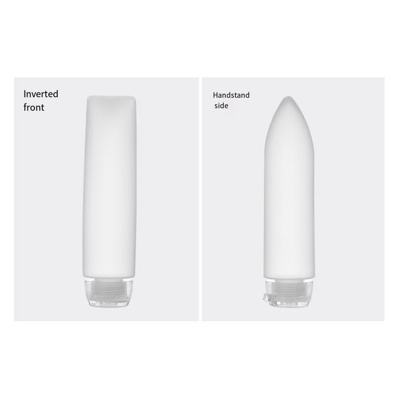 Wabmipe 150ml/5oz Clear Plastic Cosmetic Squeeze Bottles with Flip Caps,