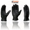 Milwaukee Leather MG7595 Men's Black Deerskin Unlined Motorcycle Hand Gloves