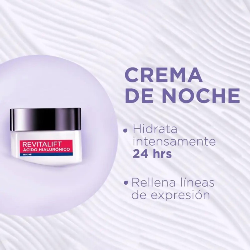 Kit Ácido Hialurónico Oréal Paris Serum Facial Crema Hidratante Día