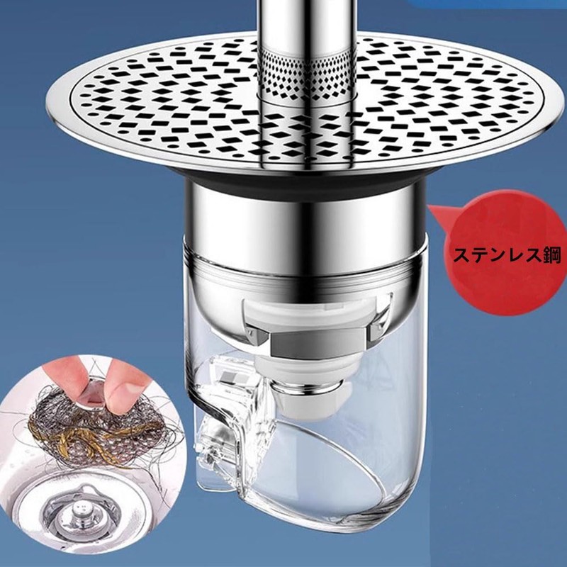 Washbasin, Hair Catcher, Garbage Receptor, Drainage, Pop-up, Garbage Receptor, Washbasin,