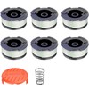esmusssein Strimmer Spool for Black and Decker, 6 Pieces Strimmer