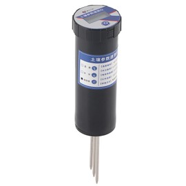 Soil EC Tester Stainless Steel Corrosion Resistant Durable LCD Accurate Quick Response Portable Soil Conductivity Tester