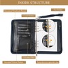 GraduationMall A5 Writing Case with Ring Binder Zip Portfolio Clipboard