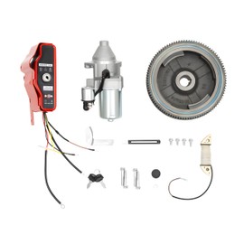 MuChaIOAK Electric Start Kit, Electric Start Kit Fit for Honda GX340 11HP, Honda GX390 13HP, Limited to 2011 and Earlier Models only, Flywheel Switch Ignition Kit w/Key Solenoid Charging Coil