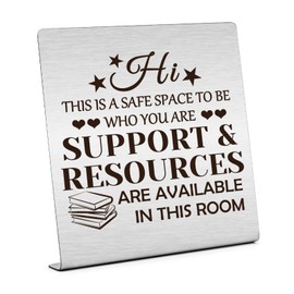Inspirational Gifts for Women Mental Health Desk Decorations Mental Health Gift Therapy Office Decor School Counselor Gifts Encouragement Gifts for Kids Plaque Desk for Counselor Office Classroom
