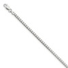 Solid 925 Sterling Silver 2.5mm Box Chain Bracelet - with