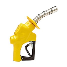Husky Heavy Duty Diesel Nozzle, Made in USA, Auto Shut-Off, 3-Notch Clip, Grip Guard, Flo-Stop, Yellow Waffle Guard, Model 173310N-05