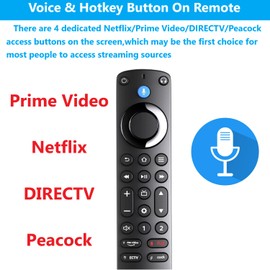 Universal AMZ Voice Replacement Remote Control for Most AMZ Smart TVs，Including AMZ Smart TV Stick，AMZ TV Cube, AMZ TV Stick 4K/4K Max,OLED Series TV,TOmni 2/4 Series ect.