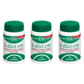 ESI - LE DIECI ERBE 3 FLACONI DA 100 TAVOLETTE - stitichezza, intestino pigro, digestione